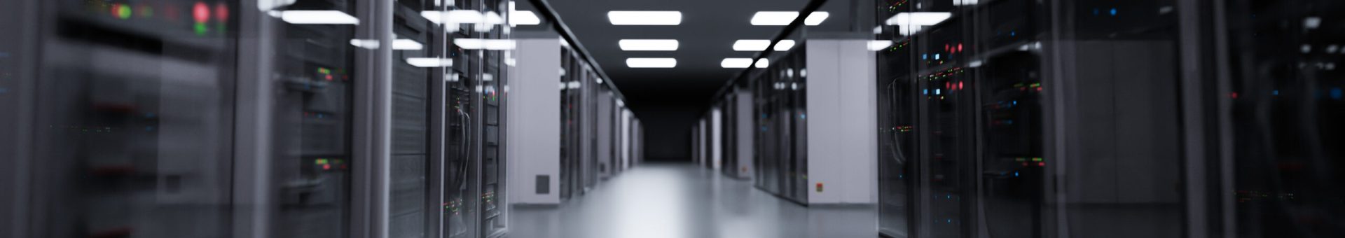 Server room, modern data center. 3D illustration